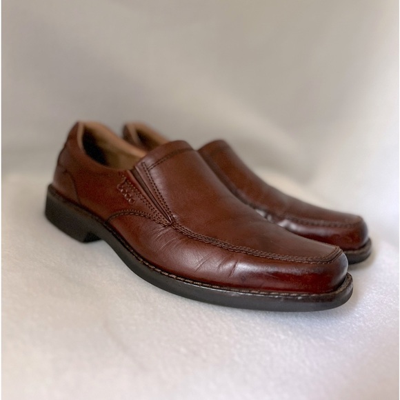 ECCO Men’s EU size 45 (US size 11, 11 1/2) Leather Brown Shoes - Picture 1 of 16